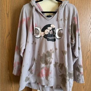 Torrid Tie Dye Skull Hoodie